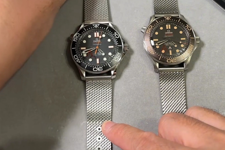 Сравнение двух версий Seamaster Сравнение новой Omega Seamaster и Seamaster No Time to Die V4