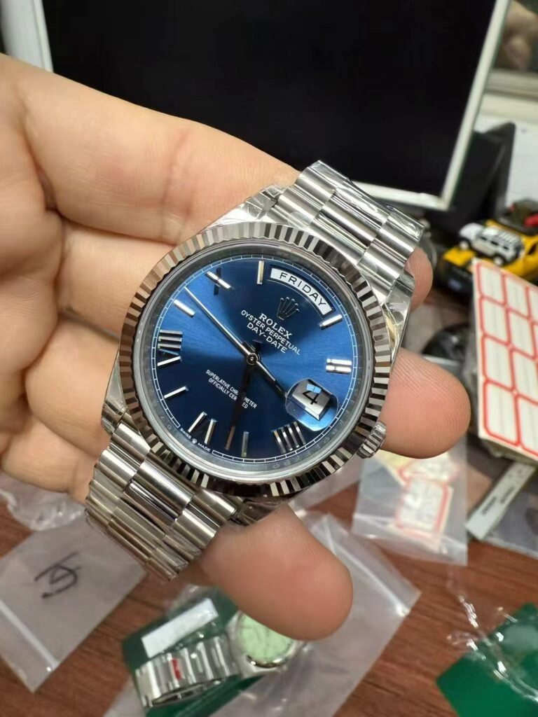 Синяя Rolex Day-Date Синяя реплика Rolex Day-Date