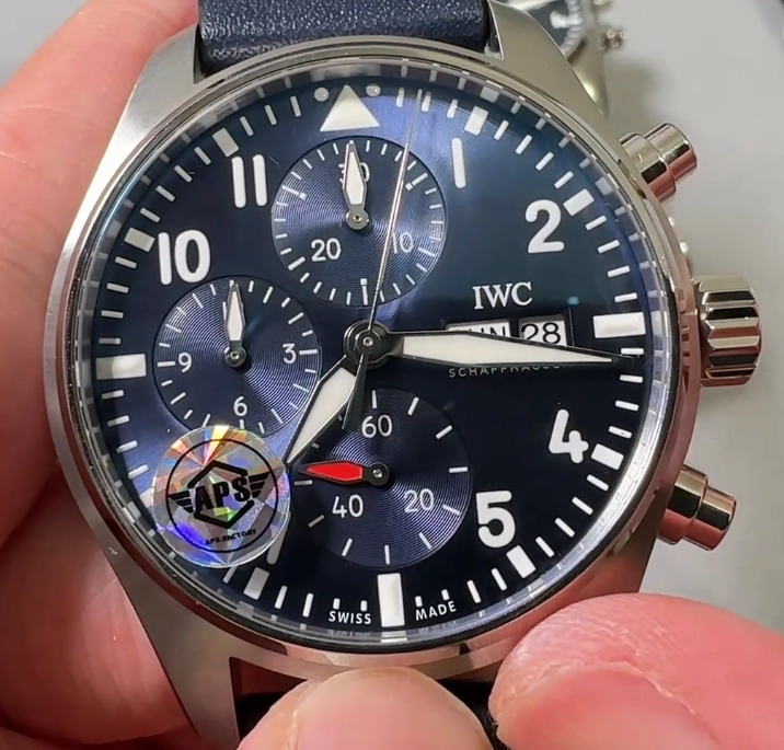 IWC Pilot Chrono с синим циферблатом Синий пилотский хронограф IWC