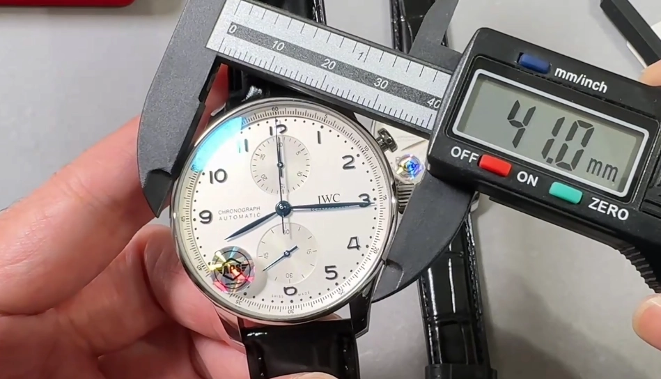 IWC Portuguese Chrono 41 мм Реплика IWC Portuguese Chrono диаметром 41 мм