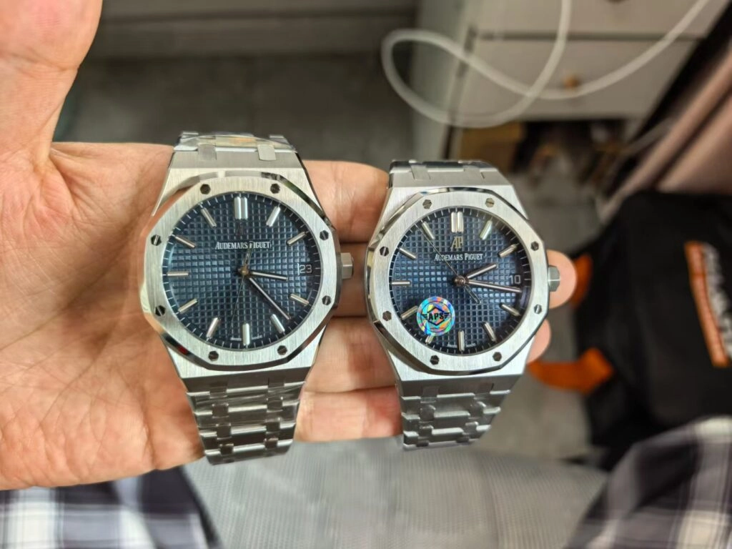 Фотосравнение синего AP Royal Oak 15500 от VS и APS