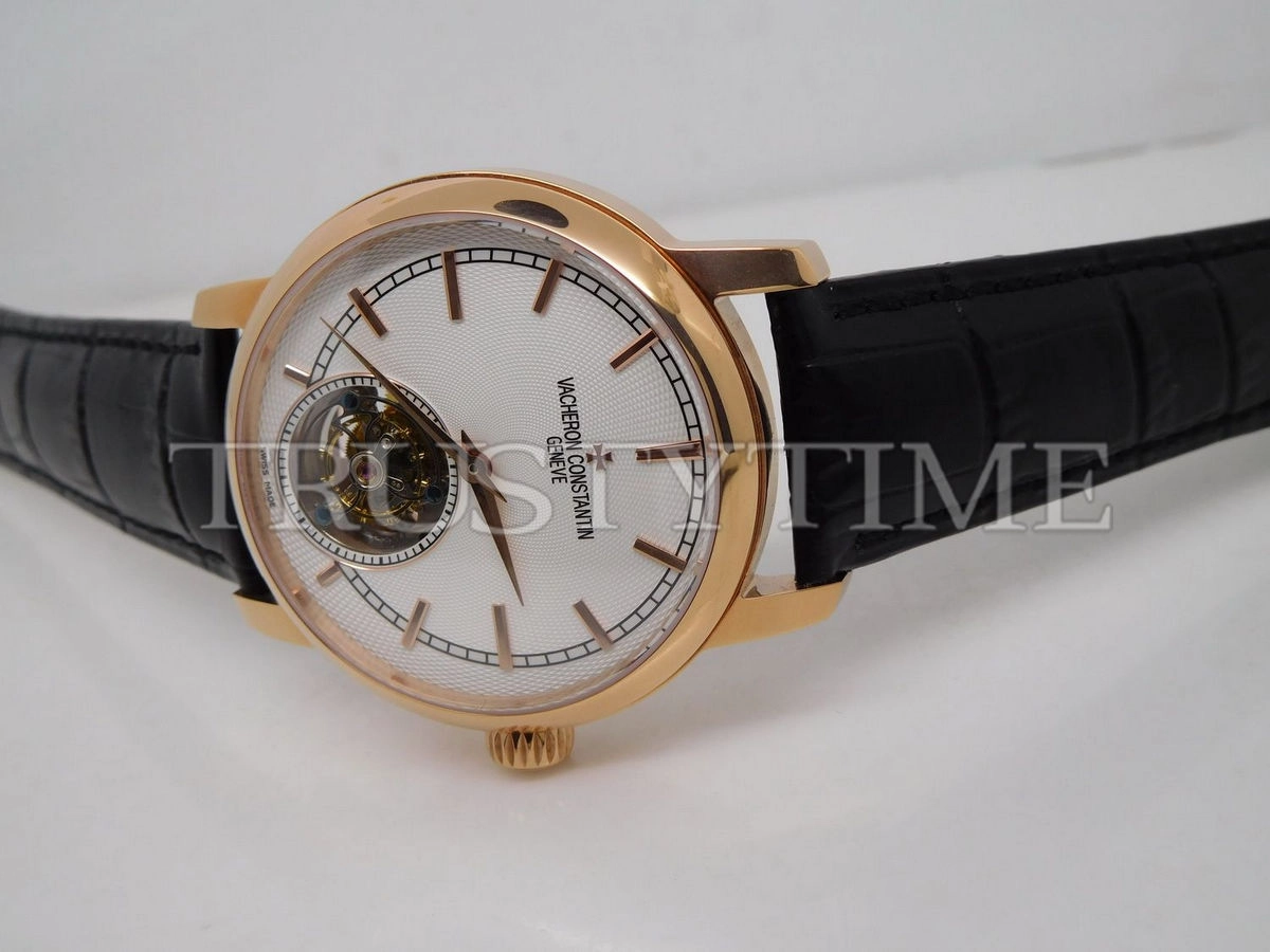 Копия часов Vacheron Constantin Traditionnelle Tourbillon 44mm 6500T/000R-B324