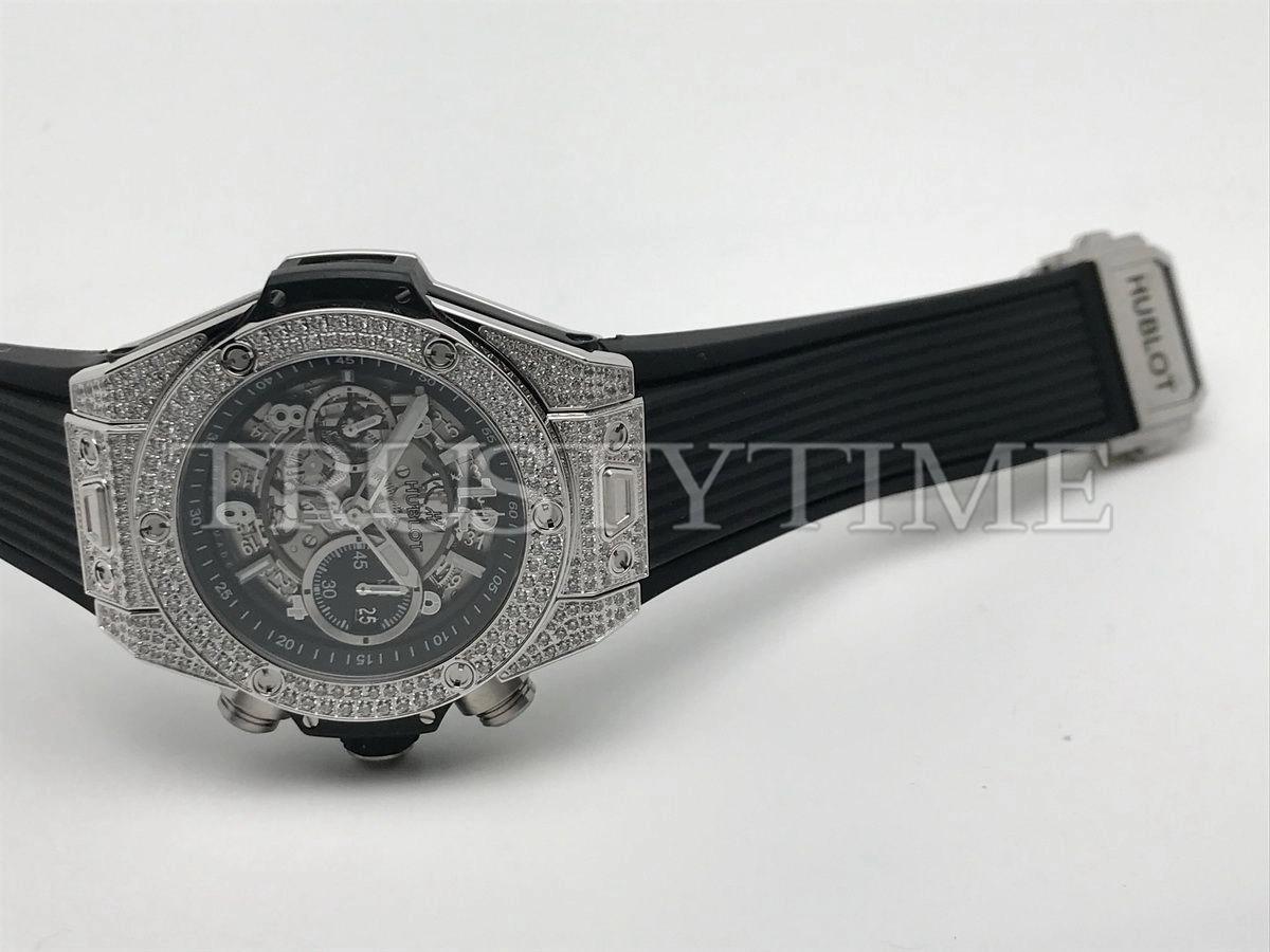 Копия часов Hublot Big Bang Unico Titanium Pave 44mm 421.NX.1170.RX.1704