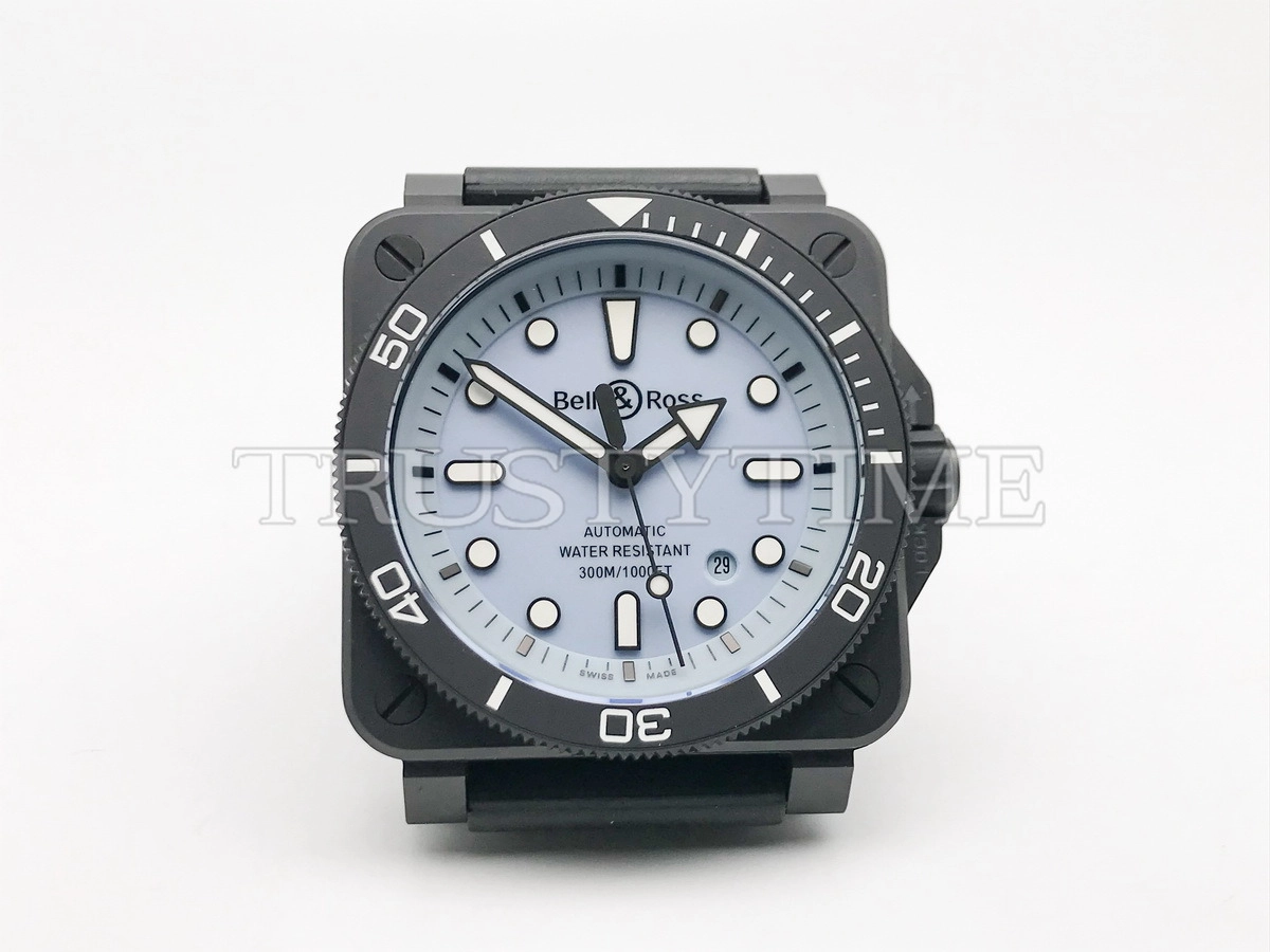 Копия часов Bell & Ross Instruments BR-03 Diver Full Lum Ceramic BR03A-D-LM-CE/SRB