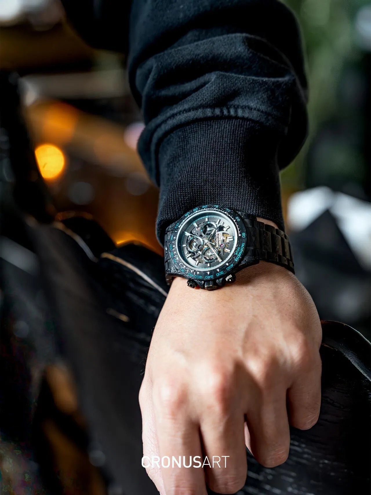 Часы CronusArt NTPT Carbon Fiber Watch Limited edition CM016-027