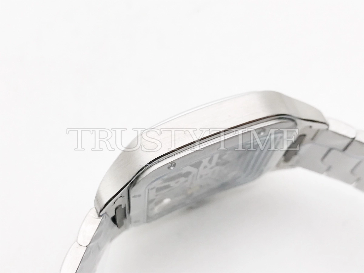 Копия часов Cartier Santos de Cartier Large Skeleton 40mm WHSA0028