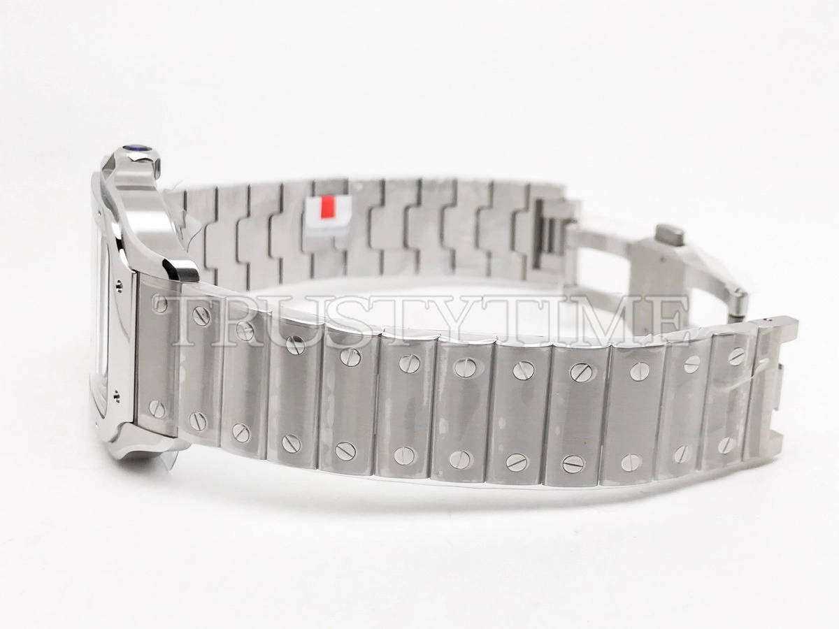 Копия часов Cartier Santos de Cartier Large Skeleton 40mm WHSA0019