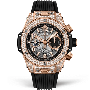 Копия часов Hublot Big Bang Unico King Gold Pave 44mm 421.OX.1180.RX.1704