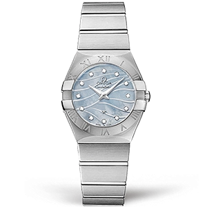 Копия часов Omega Constellation Quartz Brushed 27mm 123.10.27.60.57.001