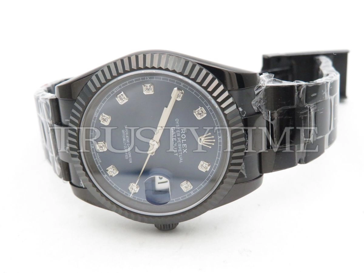 Копия часов Rolex DateJust II 41mm 126300 Blue Dial Diamonds