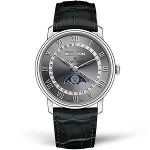 Копия часов Blancpain Villeret Quantième Complet 40mm 6654-1113-55B