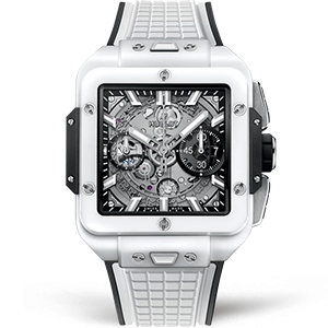 Копия часов Hublot Square Bang Unico White Ceramic 821.HX.0170.RX