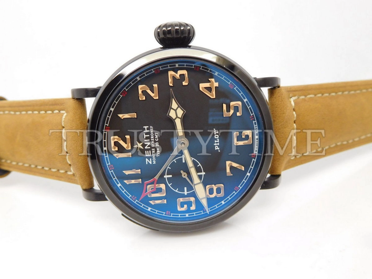 Копия часов Zenith Pilot Type 20 GMT 1903 48mm 96.2431.693/21.C738
