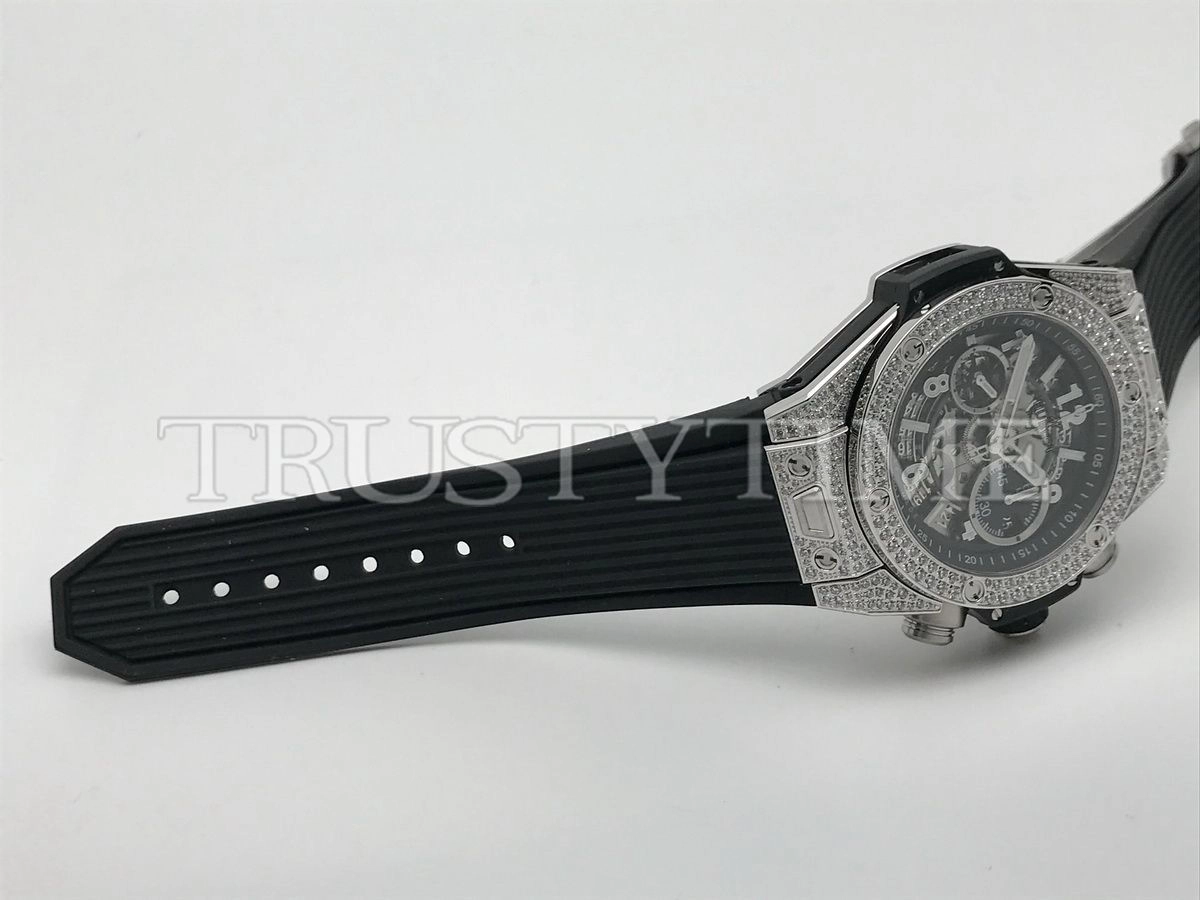 Копия часов Hublot Big Bang Unico Titanium Pave 44mm 421.NX.1170.RX.1704
