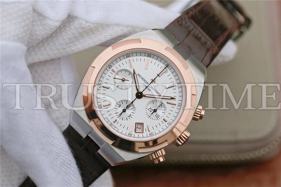 Копия часов Vacheron Constantin Overseas Chronograph 42mm 5500V/000M-B074 Leather