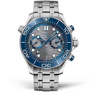 Копия часов Omega Seamaster Diver 300m Co‑Axial Master Chronometer Chronograph 44mm 210.30.44.51.06.001