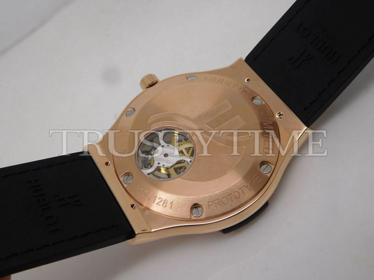 Копия часов Hublot Classic Fusion Tourbillon King Gold Opalin 45mm 505.OX.2610.LR