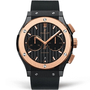 Копия часов Hublot Classic Fusion Chronograph King Gold 45mm 521.CO.1781.RX