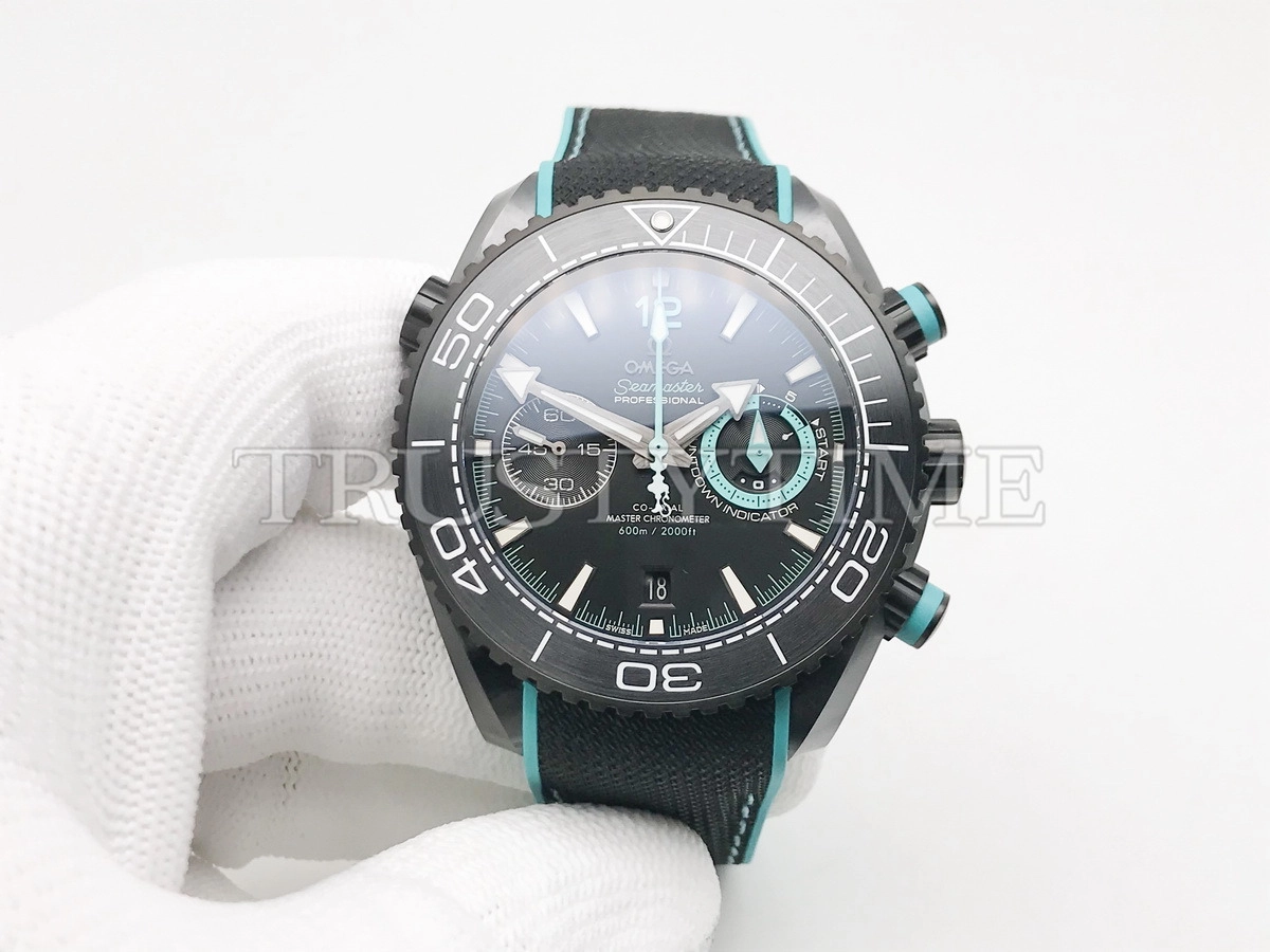 Копия часов Omega Seamaster Planet Ocean 600M "ETNZ" Deep Black 45.5mm 215.92.46.51.01.003
