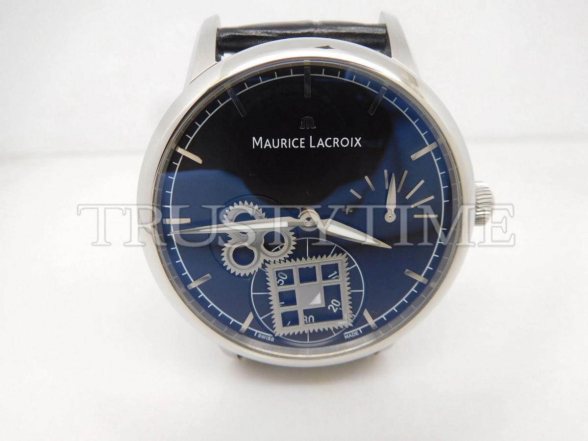 Копия часов Maurice Lacroix Masterpiece Roue Carrée Seconde 43mm MP7158-SS001-301-1