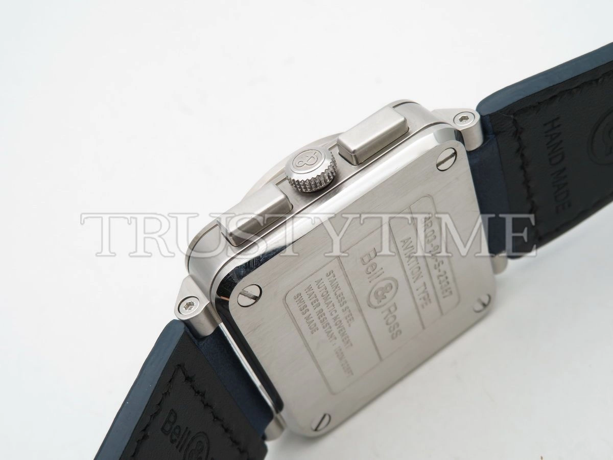 Копия часов Bell & Ross BR 03-94 Blue Steel Chronograph BR0394-BLU-ST/SCA