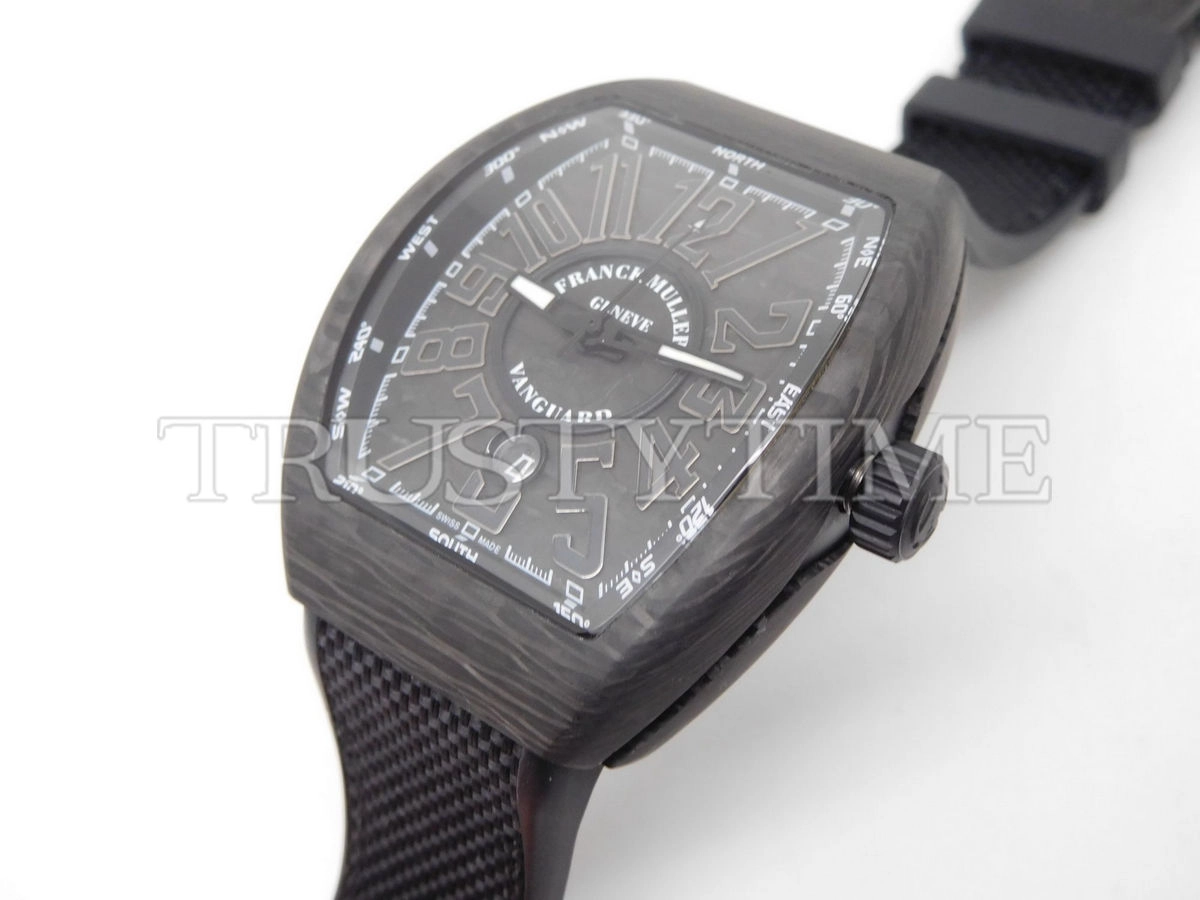 Копия часов Franck Muller Vanguard Carbon 44mm V45-SC-DT-CARBON-NR
