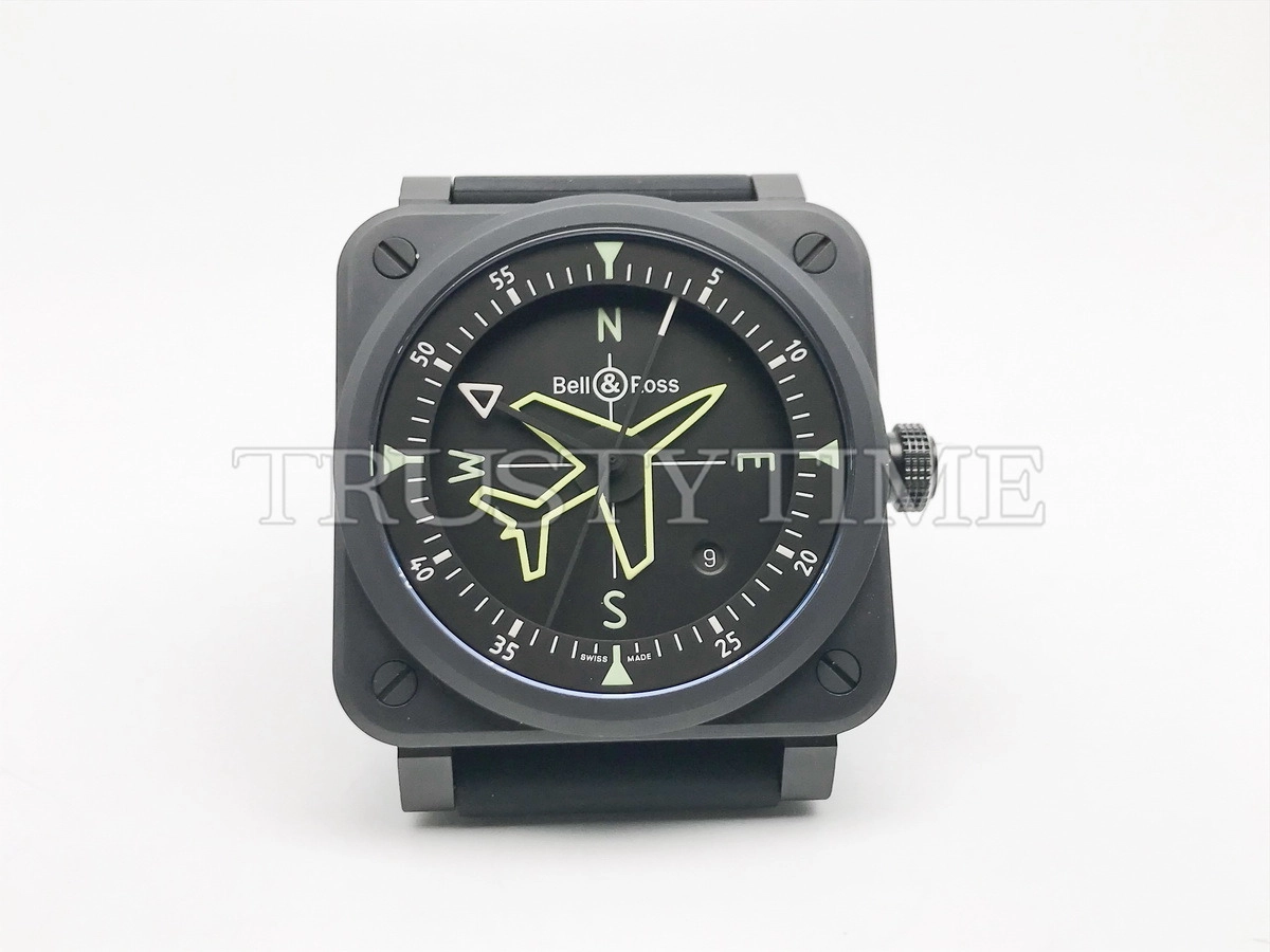 Копия часов Bell & Ross Instruments BR 03 Gyrocompass BR03A-CPS-CESRB