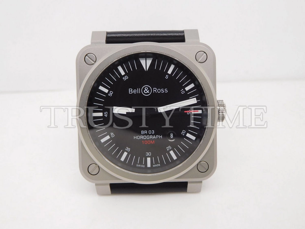 Копия часов Bell & Ross BR 03-92 Horograph Sandblasted BR0392-HOR-BLC/SRB