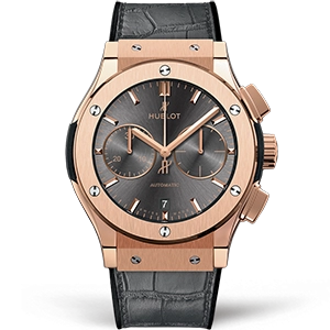 Копия часов Hublot Classic Fusion Chronograph King Gold 45mm 521.OX.7081.LR