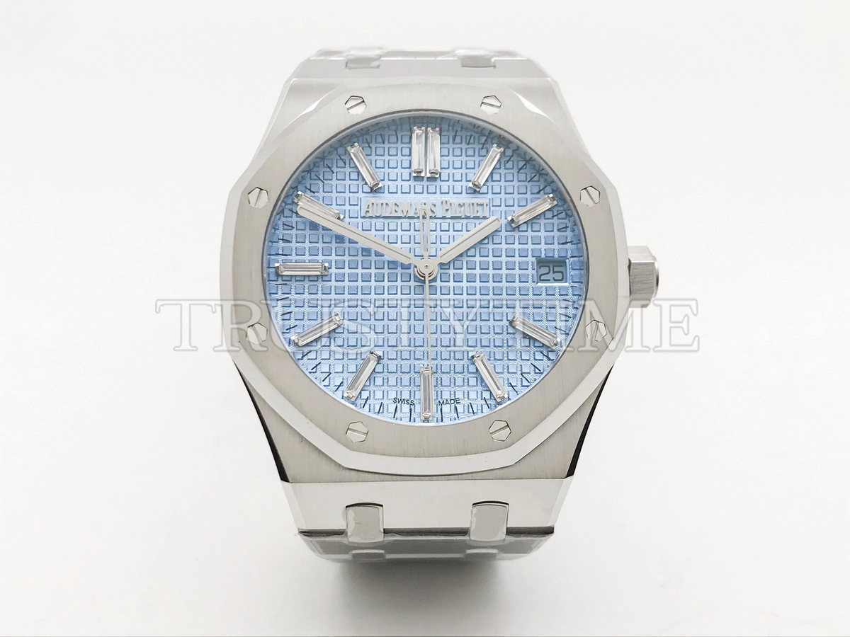 Копия часов Audemars Piguet Royal Oak Ice Blue Baguette Dial Limited Edition 15510BC.OO.1320BC.01