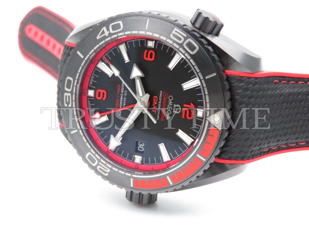 Копия часов Omega Seamaster Planet Ocean 600m Co‑Axial Master Chronometer GMT Deep Black 45,5mm 215.92.46.22.01.003