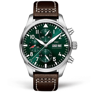 Копия часов IWC Pilot's Watch Chronograph Edition Racing Green 43mm IW377726