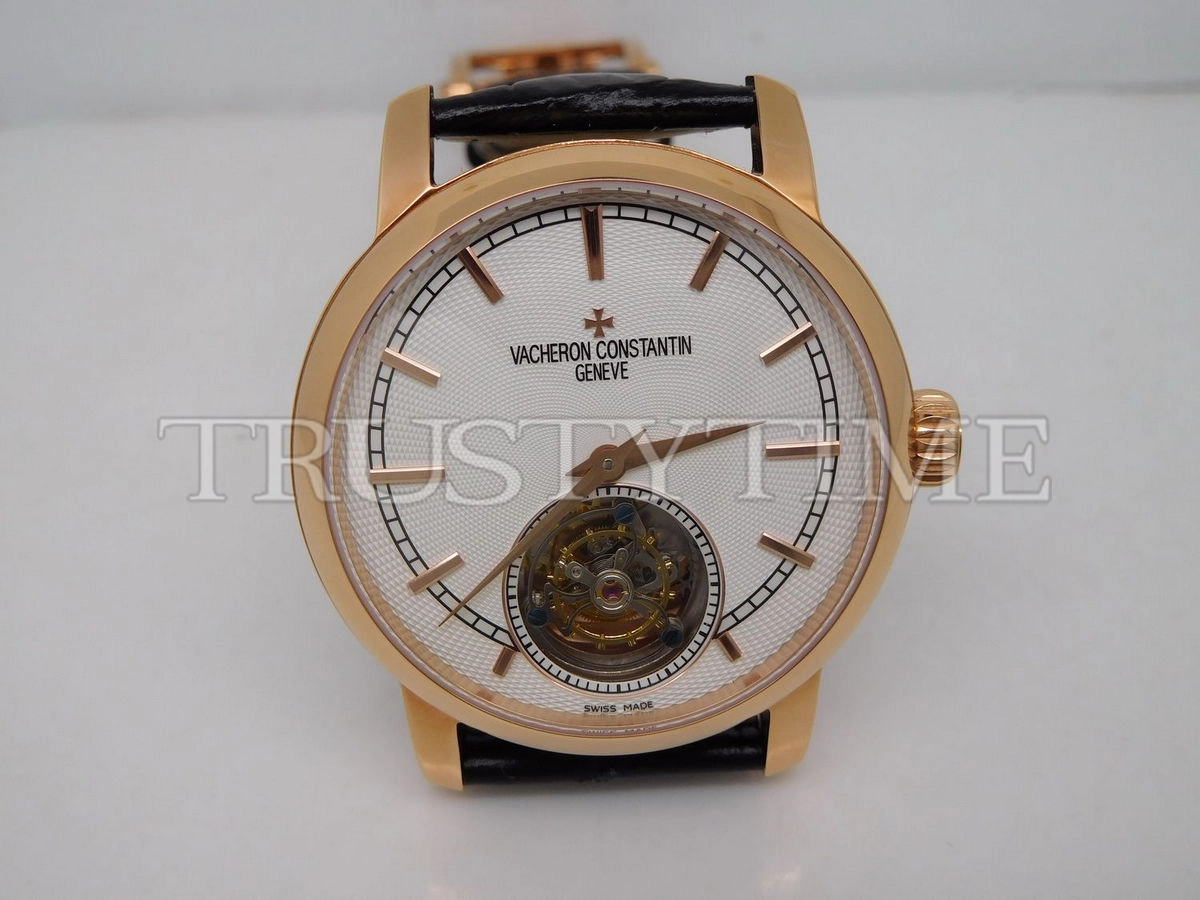 Копия часов Vacheron Constantin Traditionnelle Tourbillon 44mm 6500T/000R-B324