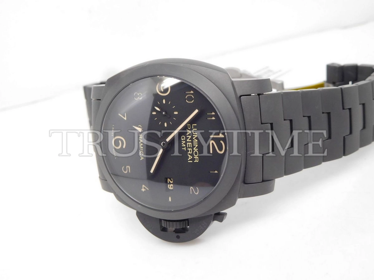 Копия часов Panerai Luminor 1950 3 Days GMT Automatic Tuttonero 44mm PAM00438