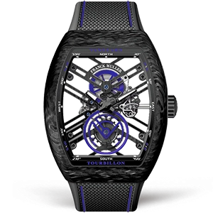 Копия часов Franck Muller Vanguard Tourbillon V45-T-SQT-CARBON-BL