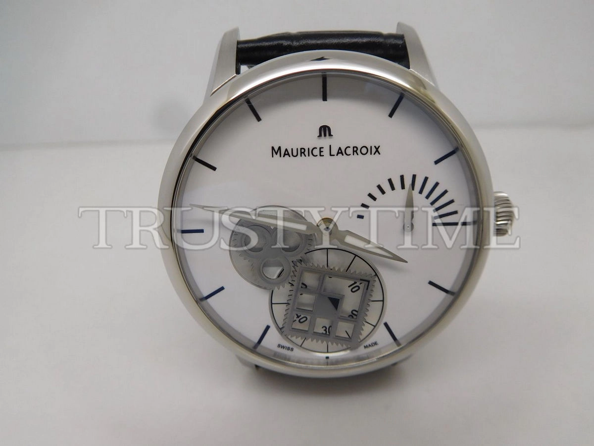 Копия часов Maurice Lacroix Masterpiece Roue Carrée Seconde 43mm MP7158-SS001-101-1