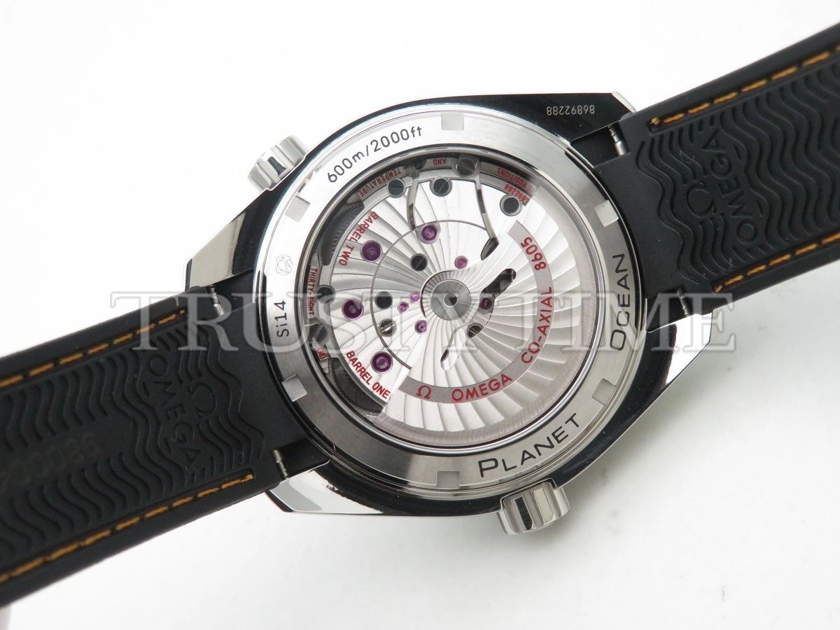 Копия часов Omega Seamaster Planet Ocean 600m Co‑Axial Master Chronometer GMT 43.5mm 232.32.44.22.01.002
