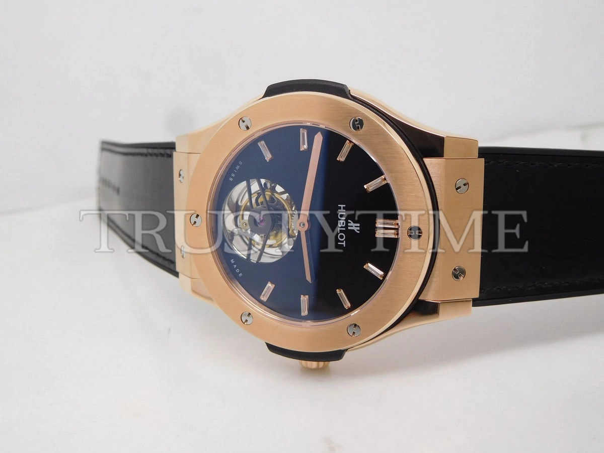 Копия часов Hublot Classic Fusion Tourbillon King Gold 45mm 505.OX.1180.LR
