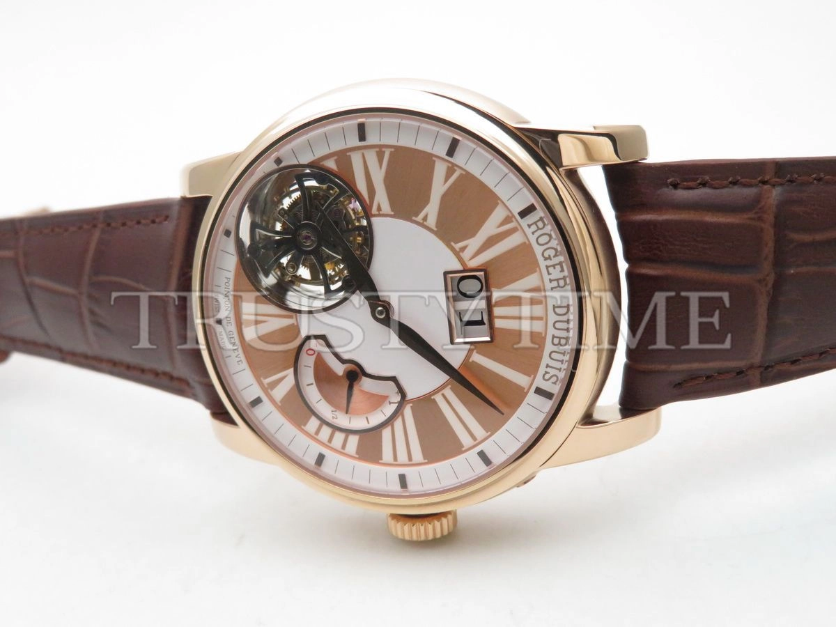 Копия часов Roger Dubuis Hommage Flying Tourbillon With Large Date 45mm RDDBHO0568