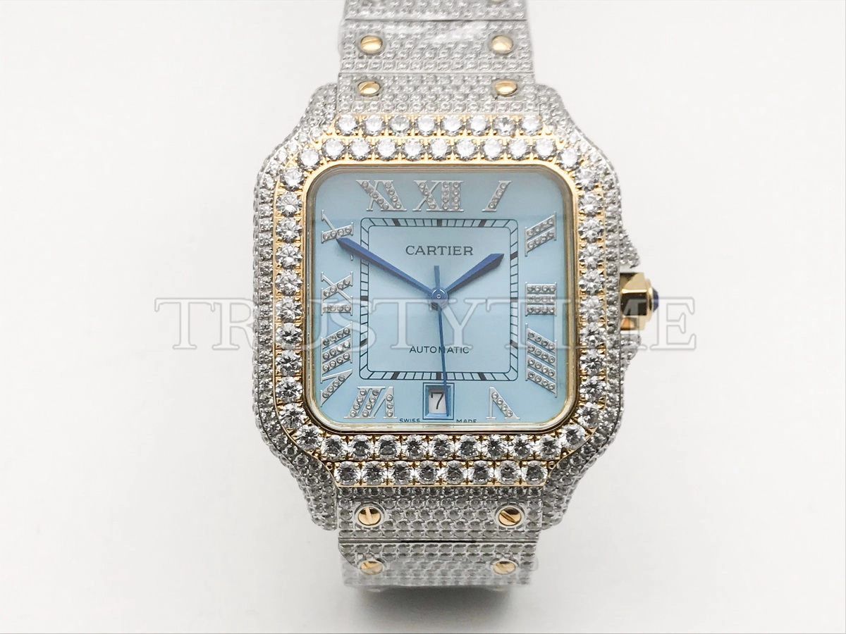 Копия часов Cartier Santos De Cartier 40 W2SA0009 Diamonds Арт. CR-0936