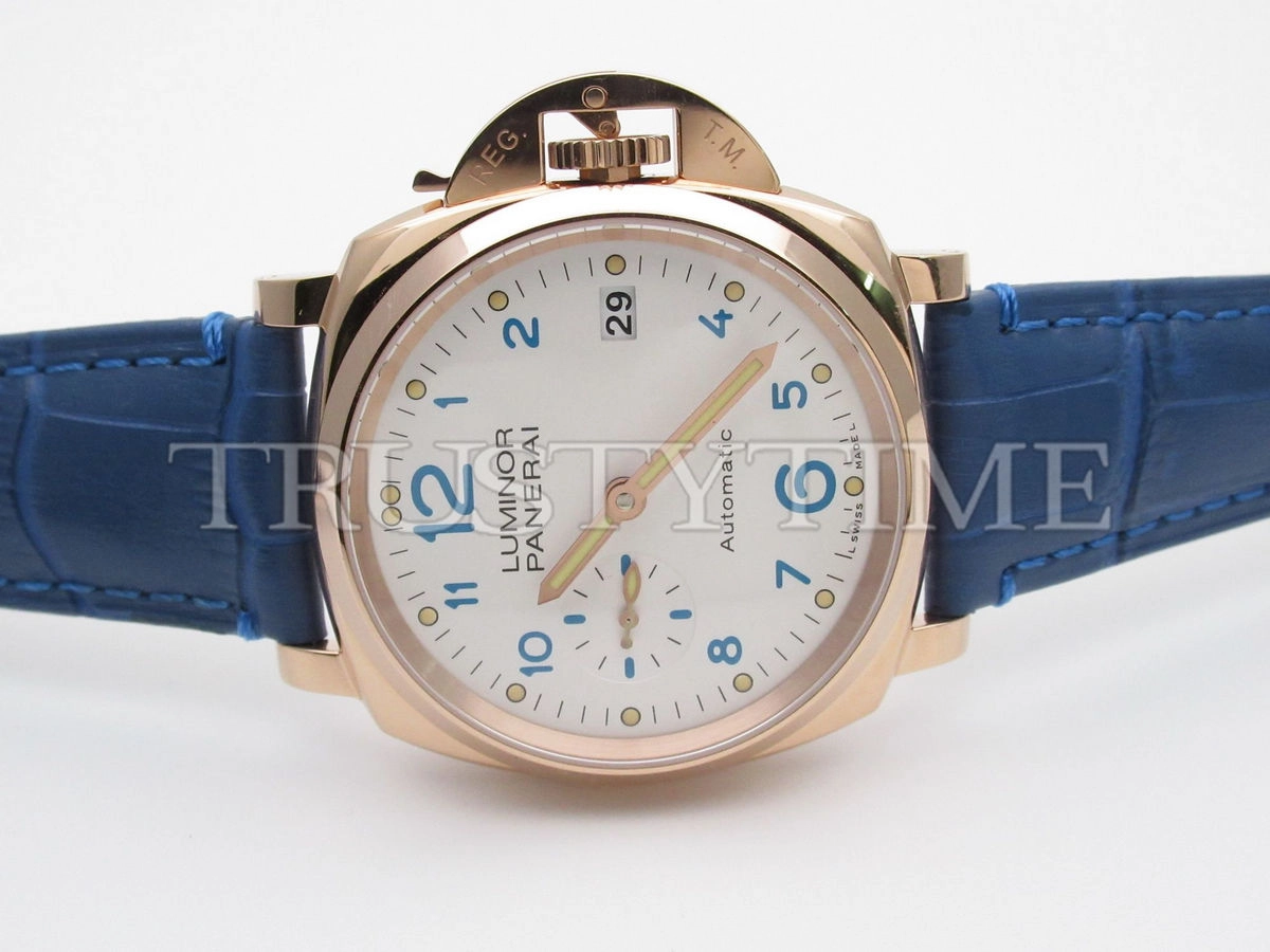 Копия часов Panerai Luminor Due 3 Days Automatic Oro Rosso 38 mm PAM00756