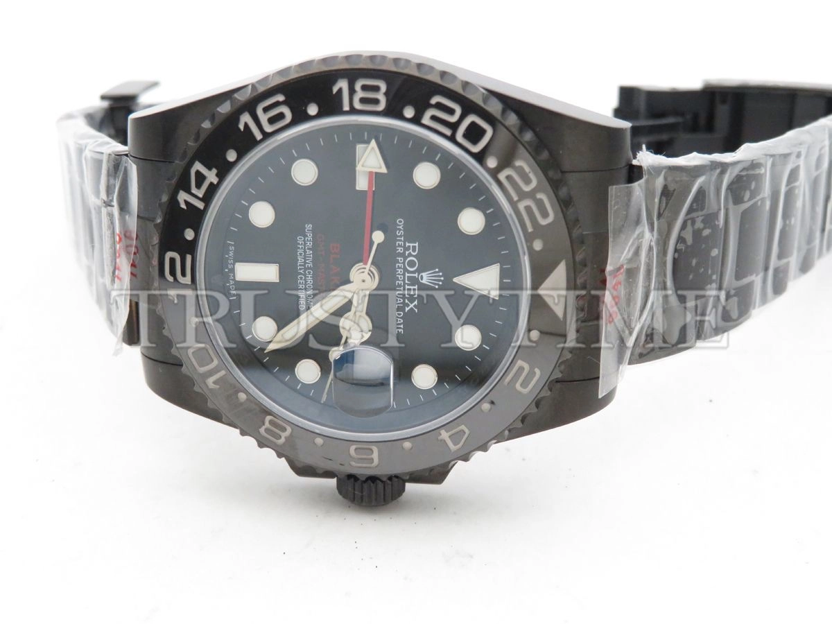 Копия часов Rolex Blaken Red GMT Master II 116710LN
