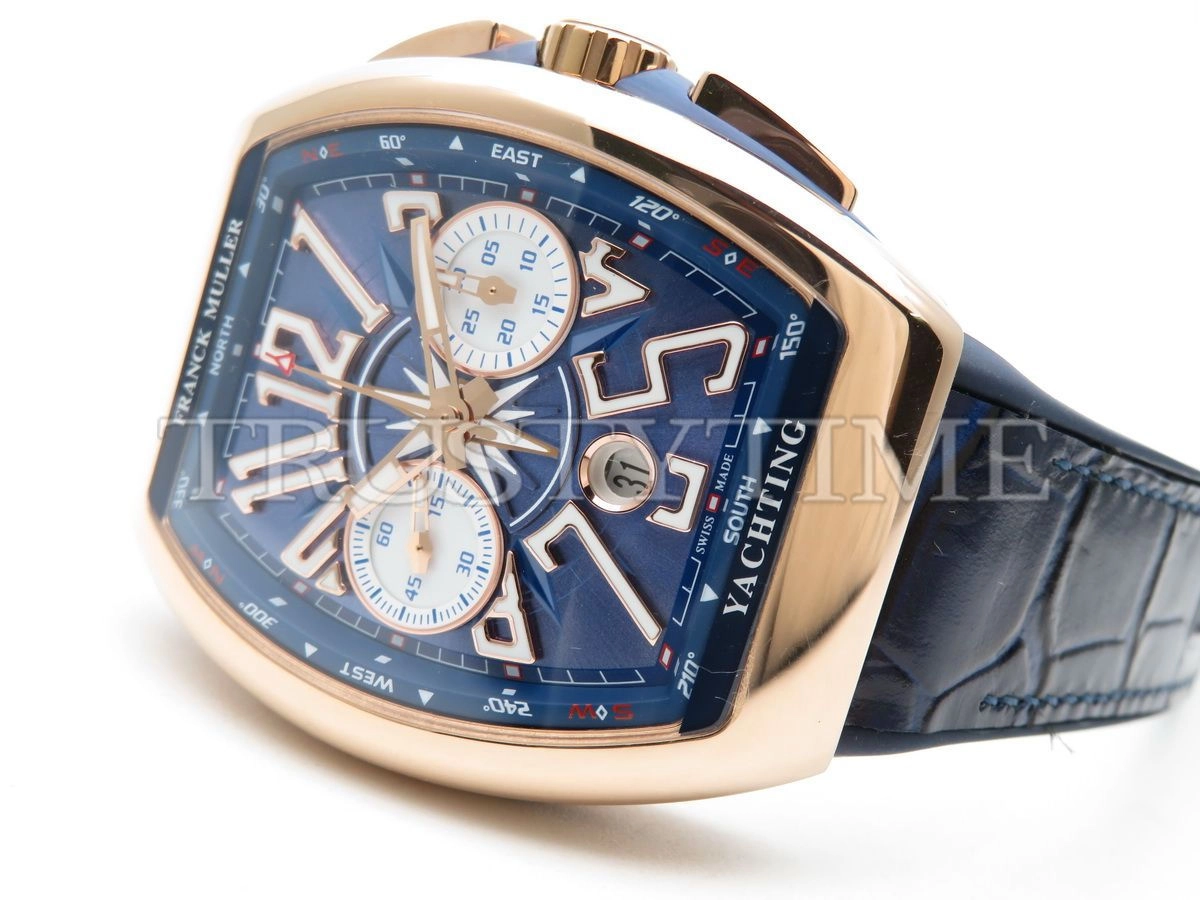 Копия часов Franck Muller Vanguard Chronograph V 45 CC DT YACHTING 5N.BL BL.BL 5N