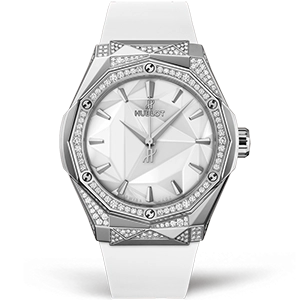 Копия часов Hublot Classic Fusion Orlinski Titanium White Alternative Pave 550.NS.2200.RW.1804.ORL20