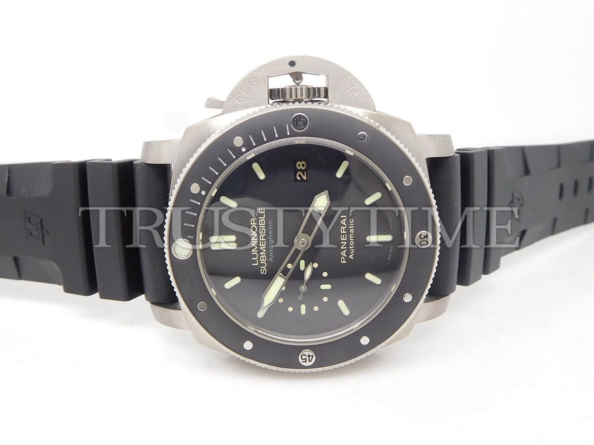 Копия часов Panerai Luminor Submersible 1950 Amagnetic 3 Days Automatic Titanio 47mm PAM00389