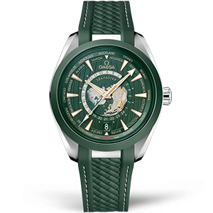 Копия часов Omega Seamaster Aqua Terra Co-axial Master Chronometer GMT Worldtimer 43mm 220.32.43.22.10.001