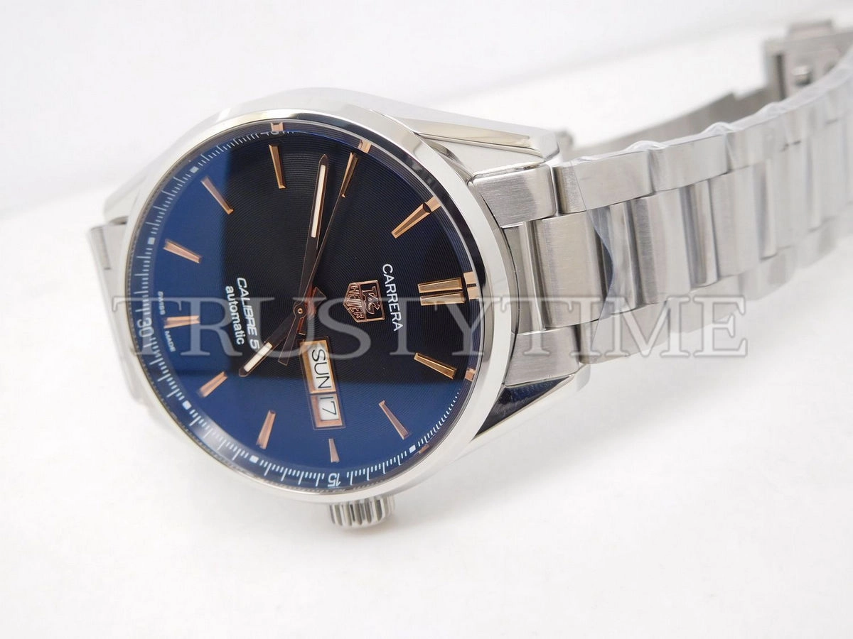 Копия часов Tag Heuer Carrera Calibre 5 Day Date 41mm WAR201C.BA0723