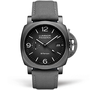 Копия часов Panerai Luminor BiTempo Titanium DLC - New York 44mm PAM01467