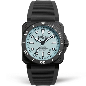 Копия часов Bell & Ross Instruments BR-03 Diver Full Lum Ceramic BR03A-D-LM-CE/SRB