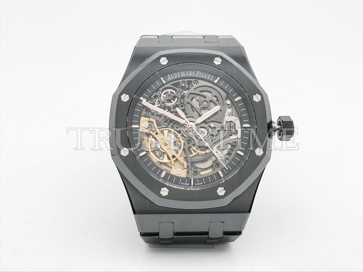 Копия часов Audemars Piguet Royal Oak Double Balance Wheel Black Ceramic 15416CE.OO.1225CE.01